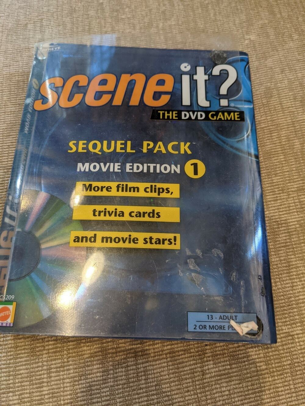 Scene It The DVD Sequel Pack Movie Edition 1 Game Pre-Owned 2004 Trivia Game